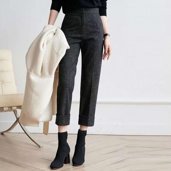 wool blend women pants casual wild soft and comfortable lady trousers women's & capris, Black;white
wool blend women pants casual wild soft and comfortable lady trousers women's & capris, Black;white