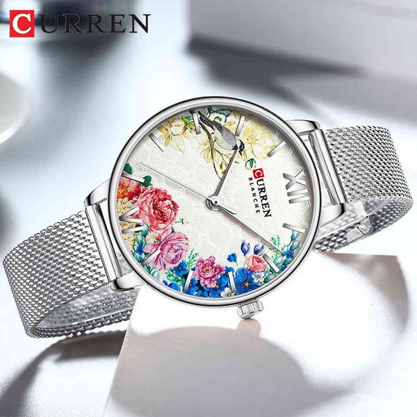 curren women watches dial ladies japanese quartz wristwatch waterproof ultra-thin stainless steel strap waterproof reloj mujer 210517, Slivery;brown
curren women watches dial ladies japanese quartz wristwatch waterproof ultra-thin stainless steel strap waterproof reloj mujer 210517, Slivery;brown