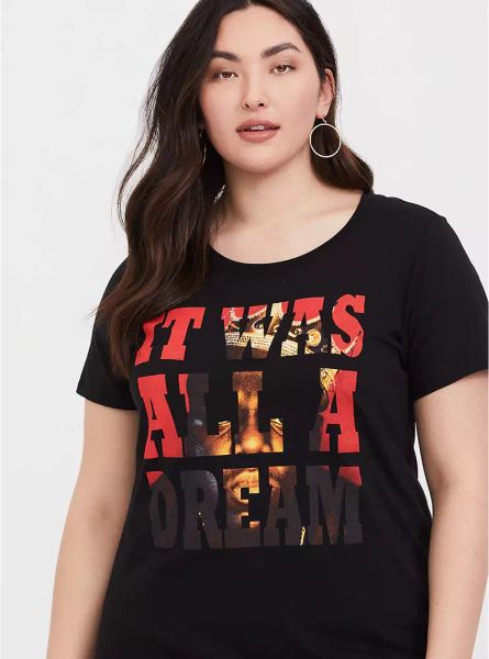 Torrid NOTORIOUS B.I.G. BIG DREAM BIGGIE Women's Girls Plus Size T-Shirt NWT, White;black
Torrid NOTORIOUS B.I.G. BIG DREAM BIGGIE Women's Girls Plus Size T-Shirt NWT, White;black