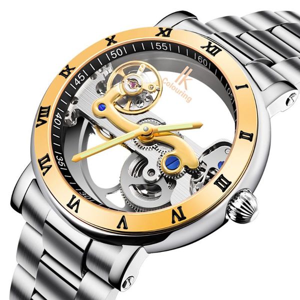wristwatches retro luxury mens watches hollow out auto mechanical stainless steel wristwatch gift box, Slivery;brown
wristwatches retro luxury mens watches hollow out auto mechanical stainless steel wristwatch gift box, Slivery;brown