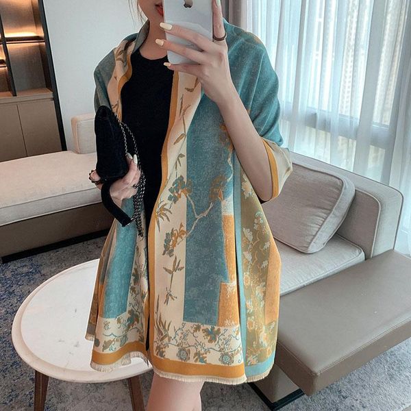 scarves print thick blanket women scarf pashmina warm autumn winter shawl wrap fashion tassels cashmere female foulard 2021, Blue;gray
scarves print thick blanket women scarf pashmina warm autumn winter shawl wrap fashion tassels cashmere female foulard 2021, Blue;gray