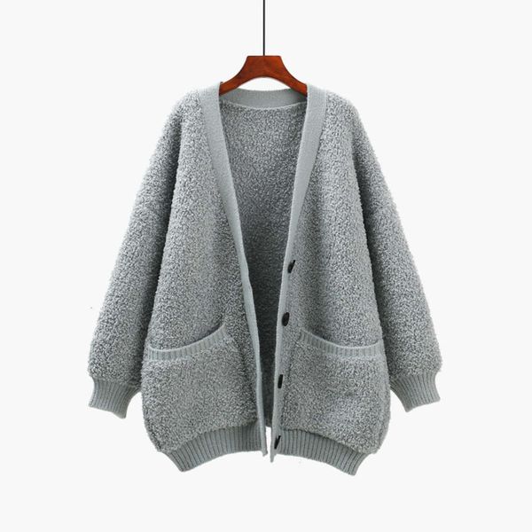 women's sweaters sweater lazy wind thickened coat women's foreign style autumn and winter loose pocket medium length woolen cardig, White;black
women's sweaters sweater lazy wind thickened coat women's foreign style autumn and winter loose pocket medium length woolen cardig, White;black