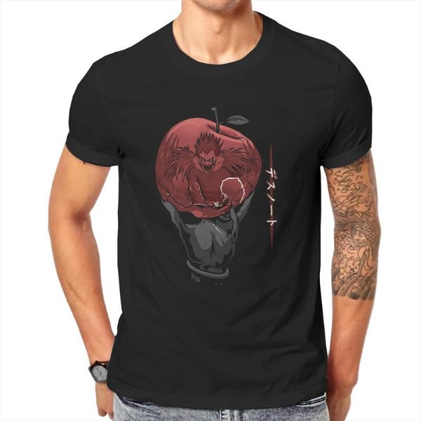 men's t-shirts death note light yagami ryuk anime man tshirt shinigami give apple fashion t shirt original streetwear trend, White;black
men's t-shirts death note light yagami ryuk anime man tshirt shinigami give apple fashion t shirt original streetwear trend, White;black