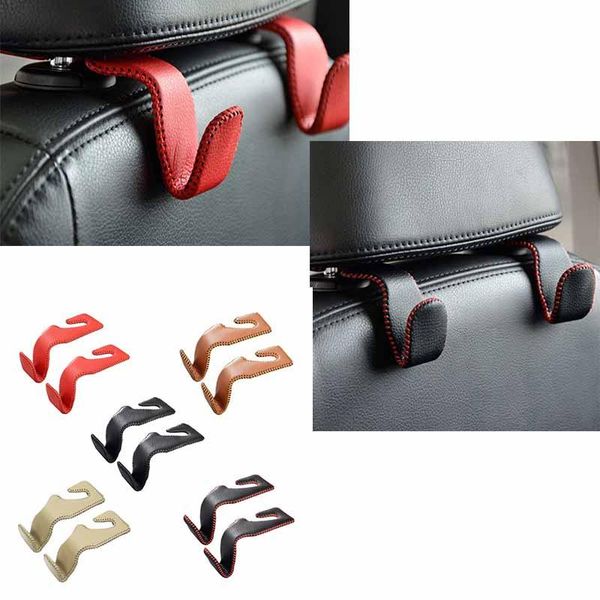 car organizer 2pcs artificial leather seat metal hooks interior storage accessories for clothes umbrellas grocery bags
car organizer 2pcs artificial leather seat metal hooks interior storage accessories for clothes umbrellas grocery bags