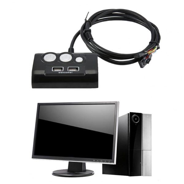 1.5m deskpower switch practical universal abs pc case supply button with usb audio ports for home computer cables & connectors
1.5m deskpower switch practical universal abs pc case supply button with usb audio ports for home computer cables & connectors