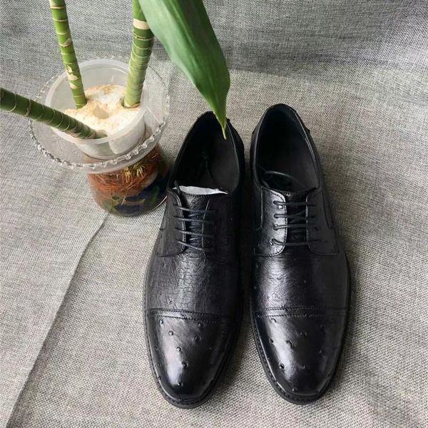 authentic real true ostrich skin businessmen black dress suit shoes genuine exotic leather male lace-up oxford
authentic real true ostrich skin businessmen black dress suit shoes genuine exotic leather male lace-up oxford