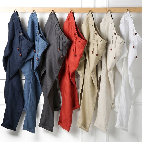 men's pants business casual, short, breathable male linen pants mid-waistline summer plus size m-4xl pantalon homme, Black
men's pants business casual, short, breathable male linen pants mid-waistline summer plus size m-4xl pantalon homme, Black