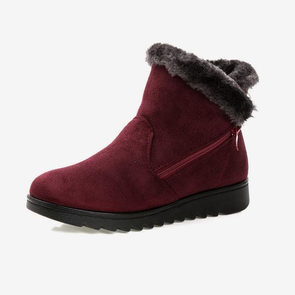 boots 2021 women snow warm short fur plush winter ankle boot plus size platform ladies suede zip shoes for, Black
boots 2021 women snow warm short fur plush winter ankle boot plus size platform ladies suede zip shoes for, Black