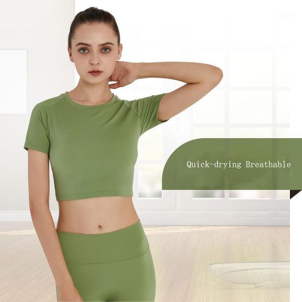 yoga outfits for women short sleeve t-shirts crop running exposed navel blouses quick dry fitness gym solid sports shirts1, White;red
yoga outfits for women short sleeve t-shirts crop running exposed navel blouses quick dry fitness gym solid sports shirts1, White;red