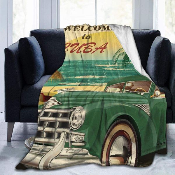 ultra-soft micro fleece blanket,welcome to cuba retro poster,home decor warm throw blanket for couch bed,80"x 60"
ultra-soft micro fleece blanket,welcome to cuba retro poster,home decor warm throw blanket for couch bed,80"x 60"