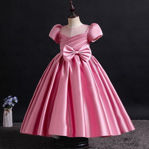 girl's dresses girls' long bow solid silk christmas party dress princess baby's first birthday dinner lace beaded evening, Red;yellow
girl's dresses girls' long bow solid silk christmas party dress princess baby's first birthday dinner lace beaded evening, Red;yellow
