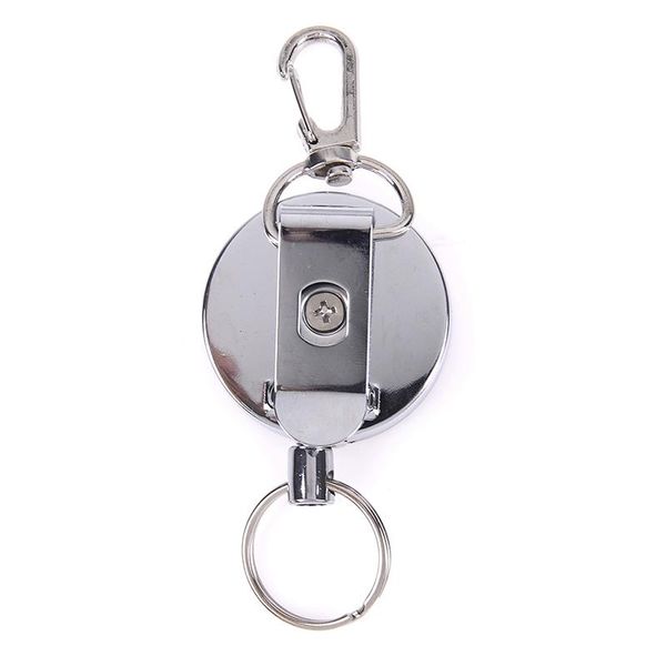 keychains retractable resilience steel wire rope elastic keychain recoil sporty alarm key ring anti lost outdoor safety buckle, Silver
keychains retractable resilience steel wire rope elastic keychain recoil sporty alarm key ring anti lost outdoor safety buckle, Silver