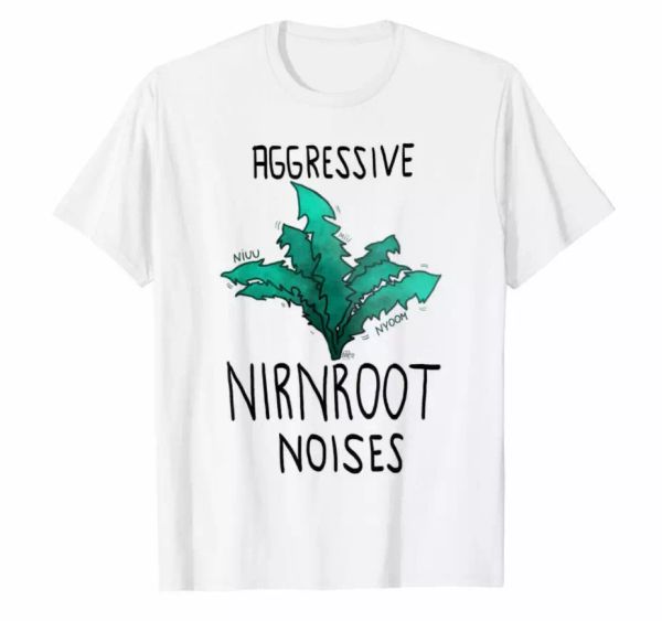 r1 aggressive nirnroot noises skyrim elder scrolls viking funny white t-shirt, White;black
r1 aggressive nirnroot noises skyrim elder scrolls viking funny white t-shirt, White;black