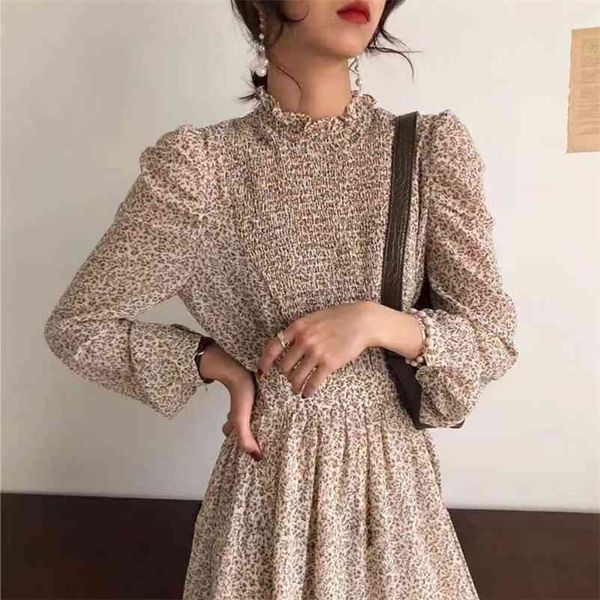 women autumn vintage vestidos lady elegant long sleeve floral high waist dress female stand collar long 210517, Black;gray
women autumn vintage vestidos lady elegant long sleeve floral high waist dress female stand collar long 210517, Black;gray