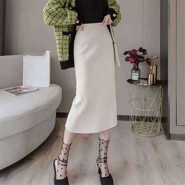lucyever autumn winter knitted women skirt solid stretchable mid-long pencil s female korean high waist one-step 211112, Black
lucyever autumn winter knitted women skirt solid stretchable mid-long pencil s female korean high waist one-step 211112, Black