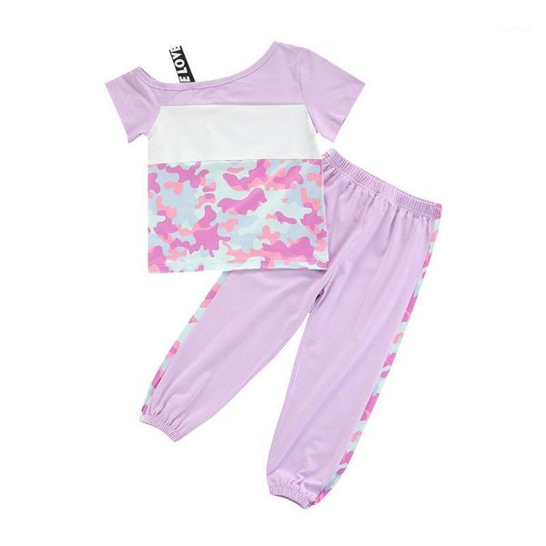 summer girl\u2021s t-shirt and trousers suit fashion print stitching oblique shoulder beam feet long pants clothing sets, White
summer girl\u2021s t-shirt and trousers suit fashion print stitching oblique shoulder beam feet long pants clothing sets, White