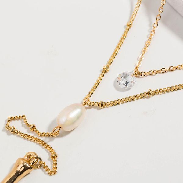 pendant necklaces 2021 fashion women accessories multilayer 26 letter necklace natural rice beads zircons chain girlfriend gift, Silver
pendant necklaces 2021 fashion women accessories multilayer 26 letter necklace natural rice beads zircons chain girlfriend gift, Silver