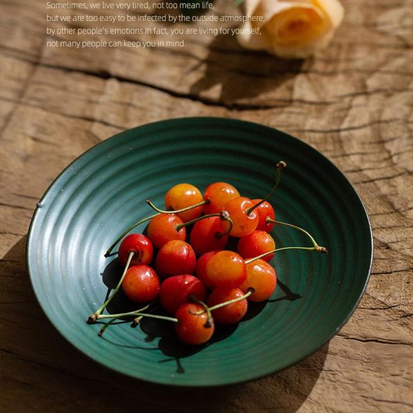 dishes & plates dark green fruit salad bowl plate handmade one-person creative personality tableware dessert household
dishes & plates dark green fruit salad bowl plate handmade one-person creative personality tableware dessert household