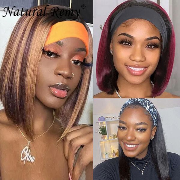 glueless headband bob wig human hair wigs for black women 10-16inch straight omber color, Black;brown
glueless headband bob wig human hair wigs for black women 10-16inch straight omber color, Black;brown