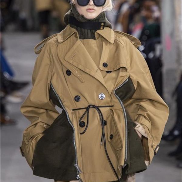 women's trench coats uk brand fashion fall /autumn casual simple classic short female windbreaker khaki black nwet, Tan;black
women's trench coats uk brand fashion fall /autumn casual simple classic short female windbreaker khaki black nwet, Tan;black