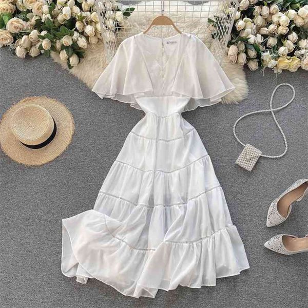 women fashion v-neck hollow ruffled short sleeve a-line dress summer korean vintage vestidos clothes s402 210527, Black;gray
women fashion v-neck hollow ruffled short sleeve a-line dress summer korean vintage vestidos clothes s402 210527, Black;gray