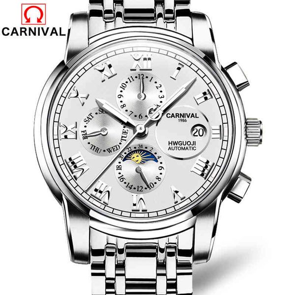 luxury men fire watches automatic mechanical sports waterproof moon prase relogio masculino carnaval, Slivery;brown
luxury men fire watches automatic mechanical sports waterproof moon prase relogio masculino carnaval, Slivery;brown