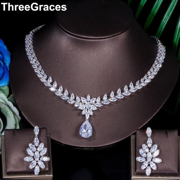 wedding jewelry sets threegraces luxury cubic zircon white gold big dangle drop flower earrings necklace bridal set for women js008, Slivery;golden
wedding jewelry sets threegraces luxury cubic zircon white gold big dangle drop flower earrings necklace bridal set for women js008, Slivery;golden