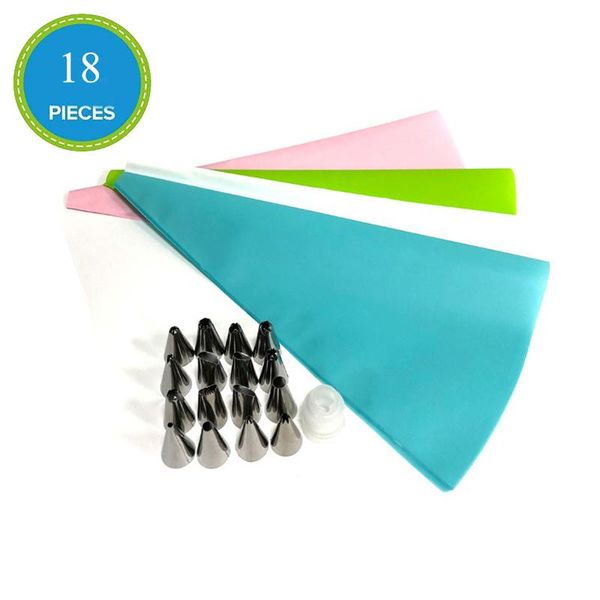 baking & pastry tools shenhong 18pcs dessert cake decorating icing piping tips cream bag confectionery stainless nozzle converter
baking & pastry tools shenhong 18pcs dessert cake decorating icing piping tips cream bag confectionery stainless nozzle converter