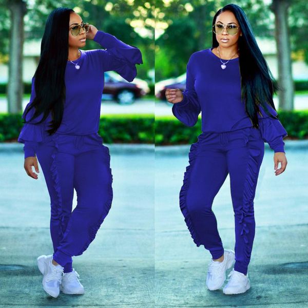 women's two piece pants 2021 clothing fashion popite autumn and winter suit with long sleeves auricularia edge two-piece set sportswear, White
women's two piece pants 2021 clothing fashion popite autumn and winter suit with long sleeves auricularia edge two-piece set sportswear, White