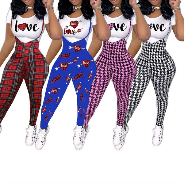 two piece set solid women tracksuits tshirts suspender trousers leggings plaid pants club outfits tracksuit wholesale dropshipping, Gray
two piece set solid women tracksuits tshirts suspender trousers leggings plaid pants club outfits tracksuit wholesale dropshipping, Gray