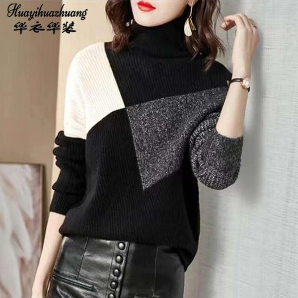 women's sweaters autumn winter turtleneck sweater female 2021 knitted women and pullover tricot jersey jumper pull femme, White;black
women's sweaters autumn winter turtleneck sweater female 2021 knitted women and pullover tricot jersey jumper pull femme, White;black