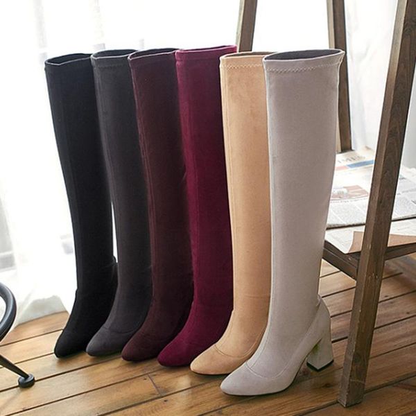 boots 2021 block 8.5cm high heels women fetish over the knee plus size 33 44 45 46 warm winter long thigh booties burgundy shoes, Black
boots 2021 block 8.5cm high heels women fetish over the knee plus size 33 44 45 46 warm winter long thigh booties burgundy shoes, Black
