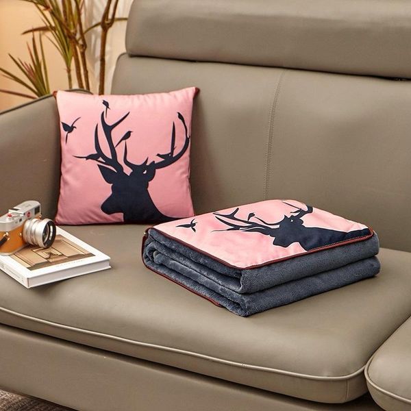 pillow fleece printed double sided throw blanket dual purpose foldable cushion office air conditioning blankets
pillow fleece printed double sided throw blanket dual purpose foldable cushion office air conditioning blankets