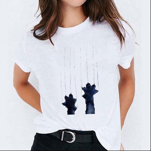 graphic cat paw watercolor women t shirts fashion animal clothing print tee, White
graphic cat paw watercolor women t shirts fashion animal clothing print tee, White