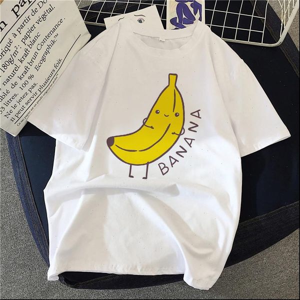 cute banana printed short sleeve women t shirts summer clothing tee, White
cute banana printed short sleeve women t shirts summer clothing tee, White