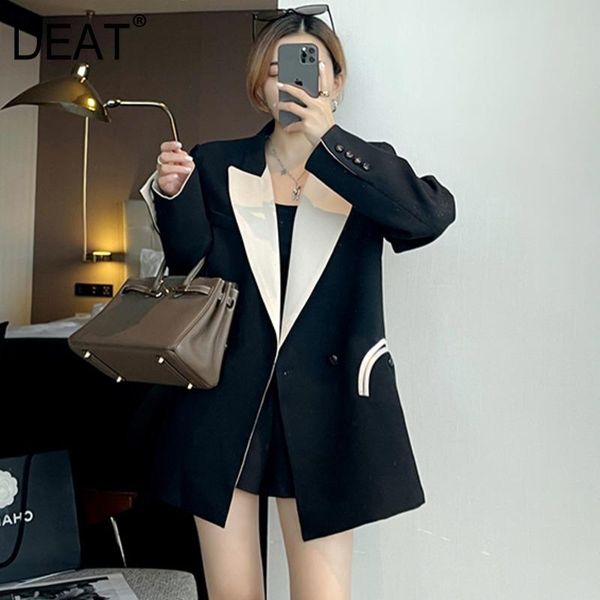 women black patchwork pockets double breasted blazer notched long sleeve slim fit jacket fashion tide summer 2021 7e129 women's suits &, White;black
women black patchwork pockets double breasted blazer notched long sleeve slim fit jacket fashion tide summer 2021 7e129 women's suits &, White;black