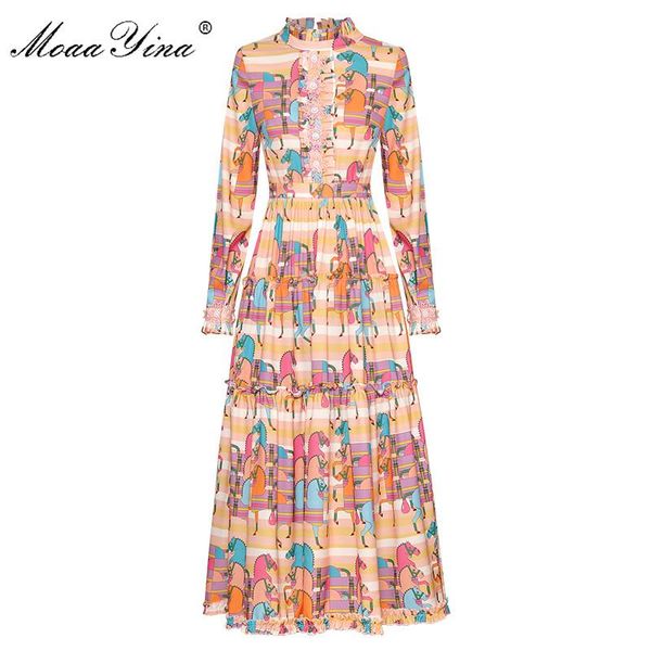 casual dresses moaayina fashion designer dress spring autumn women's long sleeve cartoon print midi, Black;gray
casual dresses moaayina fashion designer dress spring autumn women's long sleeve cartoon print midi, Black;gray