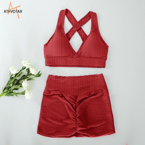women's tracksuits athvotar gym sets women bubble jacquard tracksuit running fitness shorts and breathable bra sport outfit for woman, Gray
women's tracksuits athvotar gym sets women bubble jacquard tracksuit running fitness shorts and breathable bra sport outfit for woman, Gray