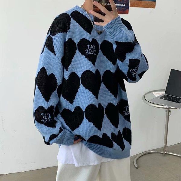 men's sweaters autumn love sweater for men and women couples national tide round neck jacket hong kong fashion brand trendy, White;black
men's sweaters autumn love sweater for men and women couples national tide round neck jacket hong kong fashion brand trendy, White;black