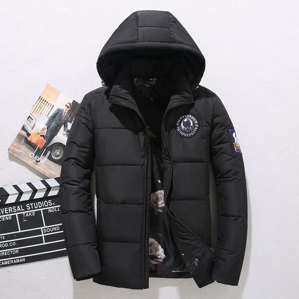 Down et short outdoor thickened youth men's casual slim fit warm winter large coat, Black
Down et short outdoor thickened youth men's casual slim fit warm winter large coat, Black