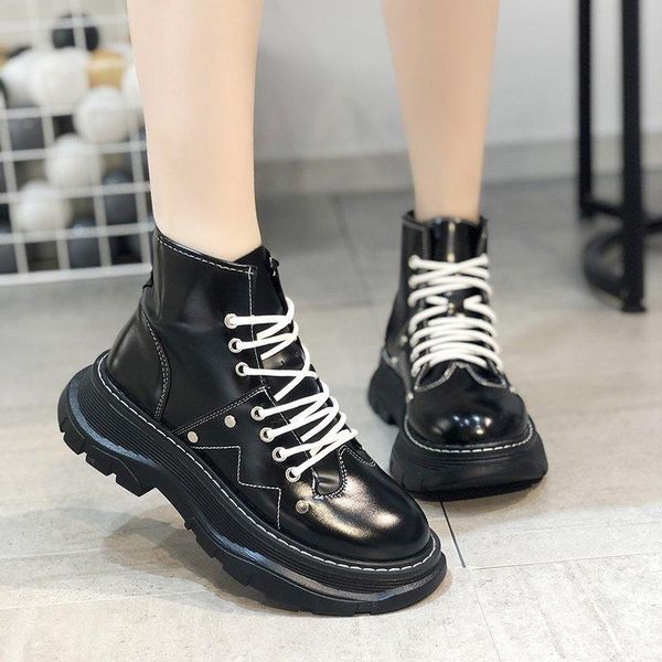 boots 2021 women's ankle autumn female casual shoes woman fashion round toe platform comfortable ladies, Black
boots 2021 women's ankle autumn female casual shoes woman fashion round toe platform comfortable ladies, Black