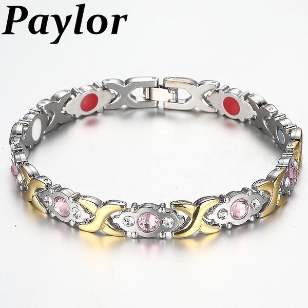 link, chain paylor female bracelet shiny crystal copper fashion health jewelry magnetic hologram charm & link bangles, Black
link, chain paylor female bracelet shiny crystal copper fashion health jewelry magnetic hologram charm & link bangles, Black