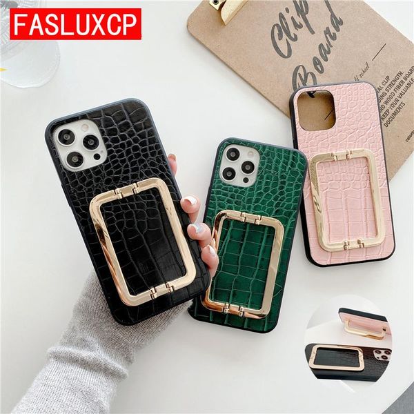 cell phone pouches luxury crocodile metal square support holder leather case for 12 pro 11 max mini 6 7 8 plus x xr xs fashion cover
cell phone pouches luxury crocodile metal square support holder leather case for 12 pro 11 max mini 6 7 8 plus x xr xs fashion cover