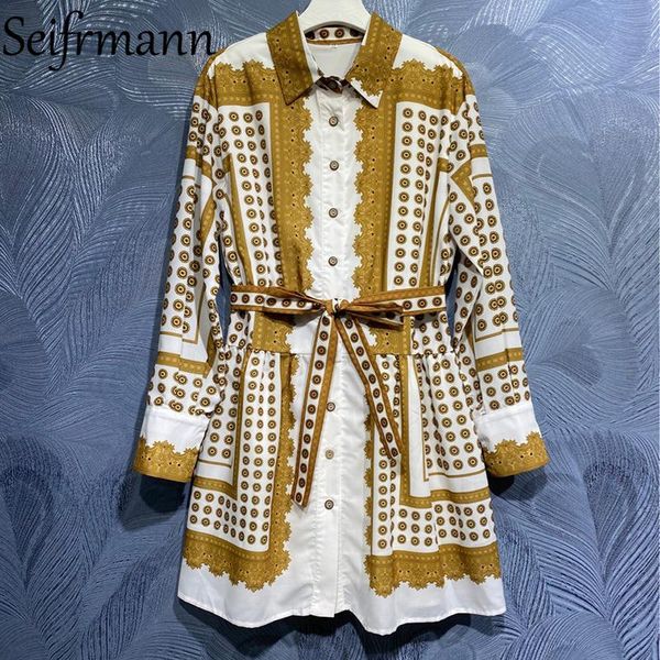 casual dresses seifrmann 2021 summer women fashion runway party mini dress lantern sleeve bow sashes vintage printed shirts style, Black;gray
casual dresses seifrmann 2021 summer women fashion runway party mini dress lantern sleeve bow sashes vintage printed shirts style, Black;gray