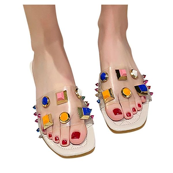 slippers sagace flat slipper women girl colorful rhinestone summer beach shoes fashion casual outside mujer, Black
slippers sagace flat slipper women girl colorful rhinestone summer beach shoes fashion casual outside mujer, Black