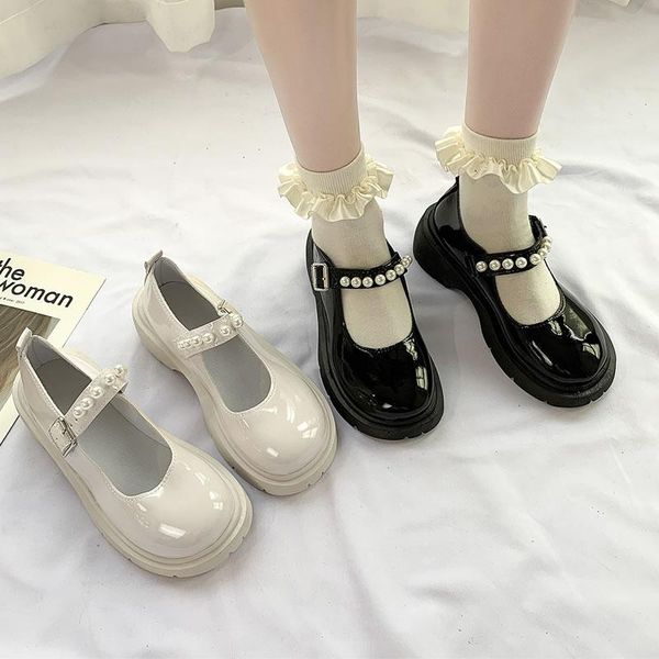 dress shoes college student japanese style ankle strap round toe high heels platform leather cute lolita jk girls mary jane shoe, Black
dress shoes college student japanese style ankle strap round toe high heels platform leather cute lolita jk girls mary jane shoe, Black