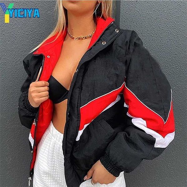 winter women jacket vintage jacket letter printed casual long sleeve bomber padded baseball coat oversized 211109, Black;brown
winter women jacket vintage jacket letter printed casual long sleeve bomber padded baseball coat oversized 211109, Black;brown