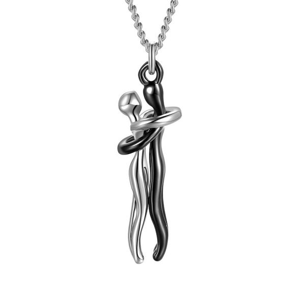 pendant necklaces adults necklace couple snuggle hug metal collarbone chain for women men, Silver
pendant necklaces adults necklace couple snuggle hug metal collarbone chain for women men, Silver