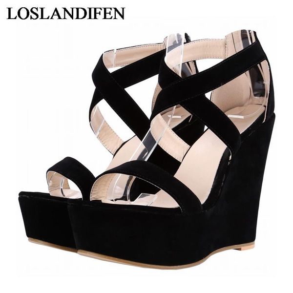 summer style women pumps sandals luxury thick botton wedges high heels gladiator ladies shoes woman nlk-c0175, Black
summer style women pumps sandals luxury thick botton wedges high heels gladiator ladies shoes woman nlk-c0175, Black