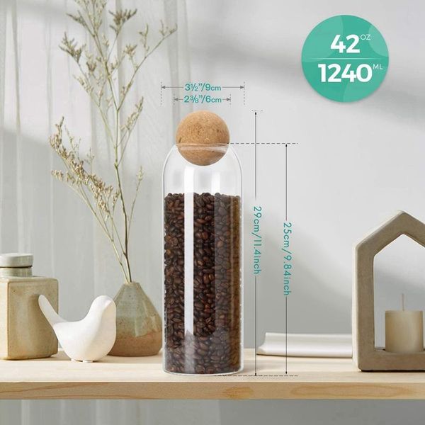pcs clear storage jar container with airtight cork lid (42oz/1240ml), for kitchen tea coffee sugar flour spices bottles & jars
pcs clear storage jar container with airtight cork lid (42oz/1240ml), for kitchen tea coffee sugar flour spices bottles & jars